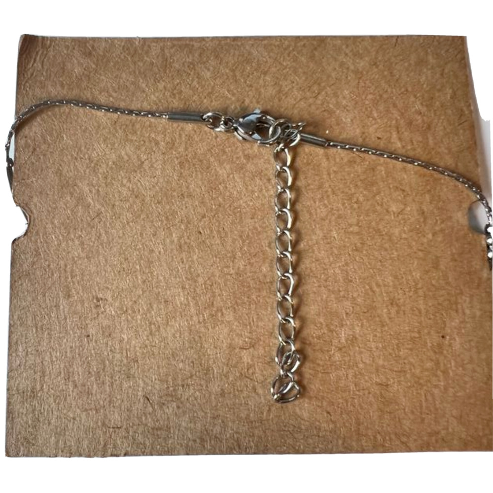 Morse Code “Survivor” Adjustable Bracelet Stainless Steel - Picture 3 of 3